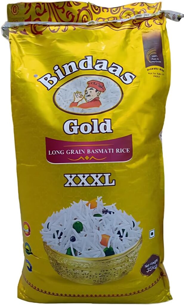 Bindas Gold Long Grain Basmati Rice XXXL 35kg