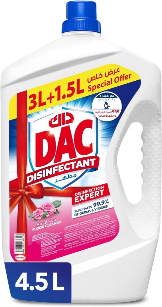 Dac Rose Disinfectant Floor Cleaner (4.5L)