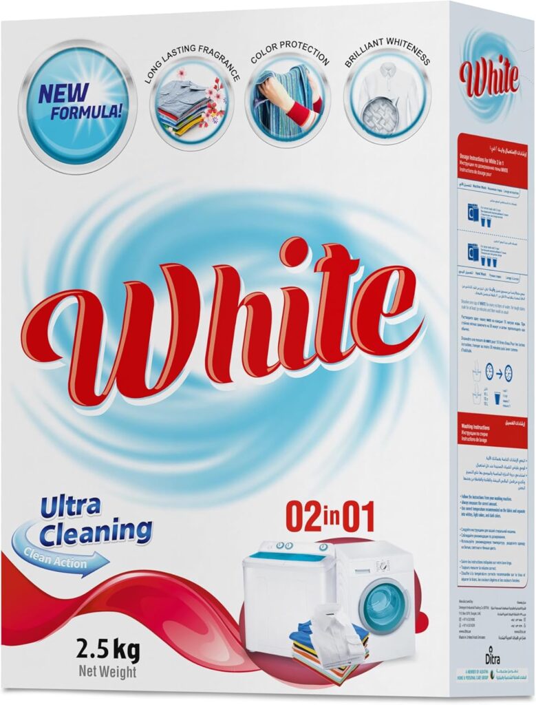 White Detergent 2.5kg – Pack of 4