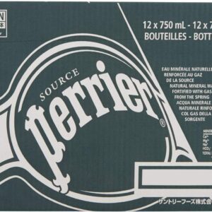 Perrier Sparkling Mineral Water (750ml x 12 bottles)
