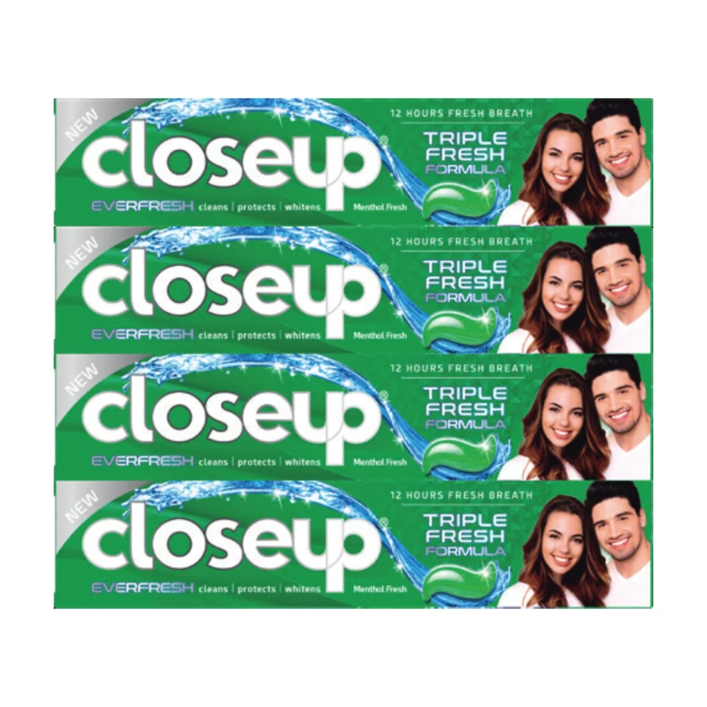 Closeup Menthol Fresh 75ml - Pack of 4