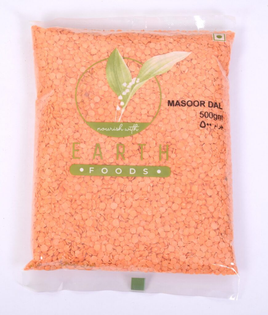 Earth Food Whole Masoor 500g