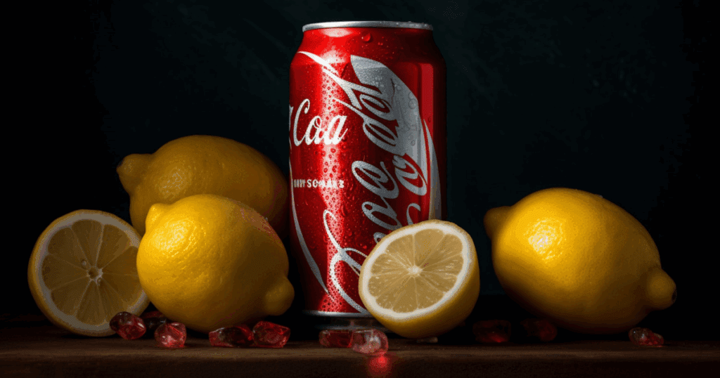 Assortment of global and local soft drink brands in Dubai on a table