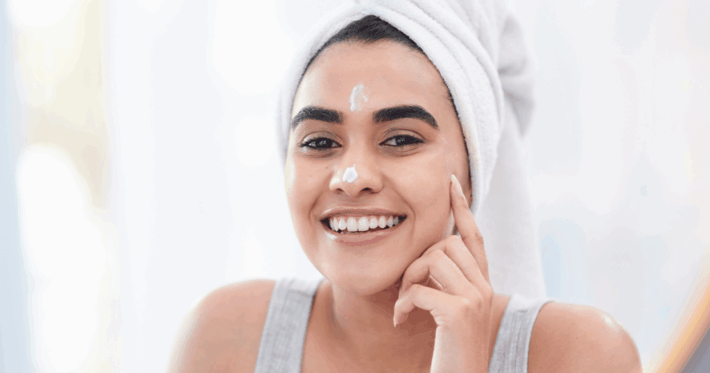 Essential skincare with hydration and brightening for glowing, healthy skin