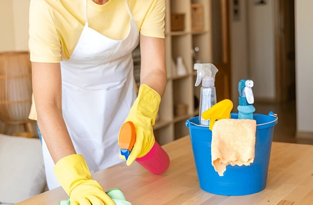 Home cleaning routine for busy Dubai families using effective Grubss products