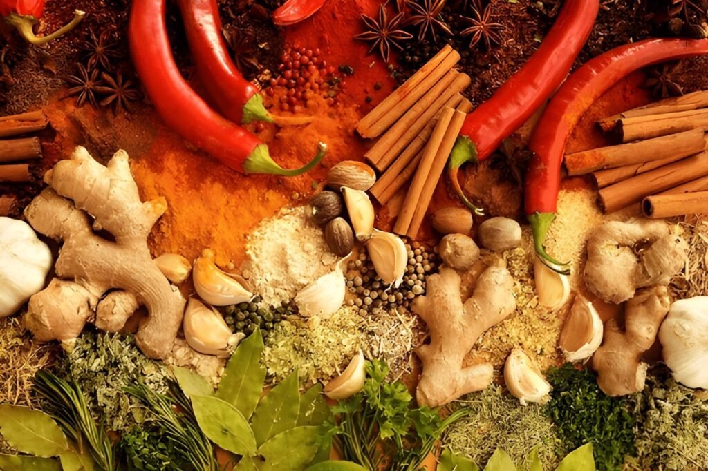 Coriander, turmeric, and cinnamon spices for cooking in Dubai kitchens